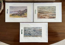 Buy Three Watercolour Prints Sennen Cove/Beach Cornwall Land's End Diane Dungey • 3£