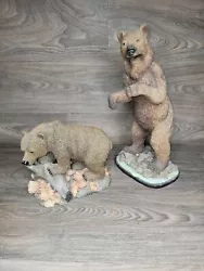 Buy Bear Sculpture Figurine Statue Large Wild Life Man Cave Hunting Vintage Lot 2 • 33.77£