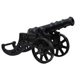 Buy Cannon Decoration Sculpture Garden Iron Antique Style Black • 178.25£