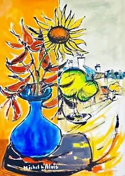 Buy Michel De Alvis - Painting Original - Oil - Sunflower • 610.39£