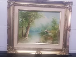 Buy Vintage Signed Oil On Canvas Landscape Painting By Mitchell Mid Century • 40£