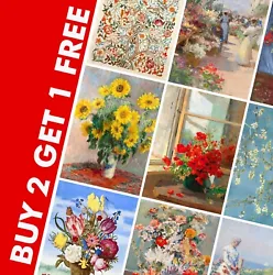 Buy Vintage Botanical Art Prints - Retro Posters - Antique Fine Art Deco - A4 A3 A2 • 0.99£
