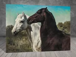 Buy Rosa Bonheur Two Horses CANVAS PAINTING ART PRINT POSTER 916 • 4.01£