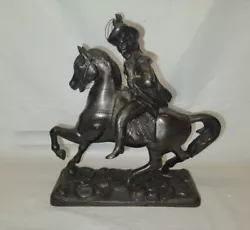Buy Early 1900's Bronze Metal Statue Of A General Riding A Horse # 4414 • 97.38£