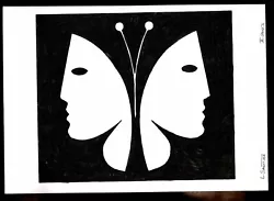 Buy Goth Butterfly Painting Modernism Abstract Minimalism (A4) • 6£