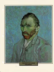 Buy Self Portrait - Vincent Van Gogh - Info Card • 0.86£