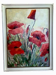 Buy Jean-Pierre Mocci Original Oil Painting On Canvas Les  Coquelicots Signed Framed • 11,024.92£