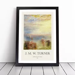Buy Approach To Venice By Joseph-Mallord William Turner Wall Art Print Framed Canvas • 24.95£