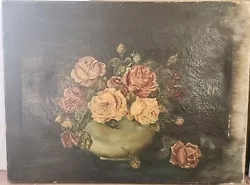 Buy Beautiful Antique Roses Painting On Canvas  • 78.73£