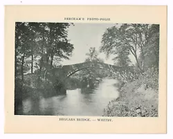 Buy Beggars Bridge Whitby Yorkshire Antique Print Picture 1900 BPF#1737 • 2.99£