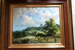 Buy Large Original Oil Painting By Daniel Van Der Putten  Harvesting At Broadway  • 2,595£