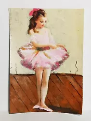 Buy Balerina Lesson ACEO Original People PAINTING By Leslie Popp • 6.72£