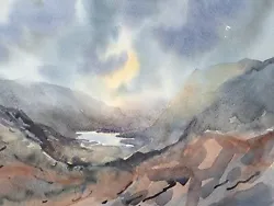 Buy Scottish Mountain Scene Watercolour Painting - Signed Original  • 30£