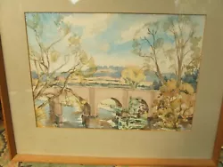 Buy Watercolour Painting Brynich Aqueduct Brecon Signed To Reverse • 20£