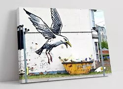 Buy Banksy Spraycation Seagull Graffiti Art Canvas Wall Artwork Pic Print • 14.99£
