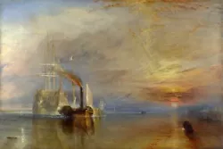 Buy The Fighting Temeraire War Ship Painting By William Turner Art Repro FREE S/H • 78.19£