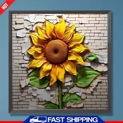 Buy Paint By Numbers Kit DIY Sunflower Hand Oil Art Picture Craft Home Wall Decor ? • 7.25£