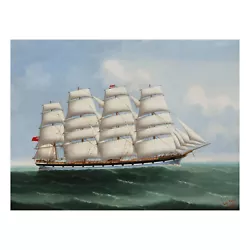 Buy China Trade Nautical Seascape Of Ship “County Of Caithness” (1897) By Lai Fong • 9,170.37£