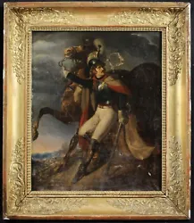 Buy EARLY 19th CENTURY FRENCH OIL CANVAS - FOLLOWER OF GERICAULT - CAVALRY OFFICER • 215£