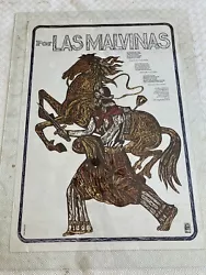 Buy 1985 Original Cuban Political OSPAAAL Poster.LAS MALVINAS.Argentina History Art • 50£