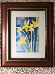 Buy Beautiful Daffodils Braam Botha Original Watercolour 1998 Signed • 25£