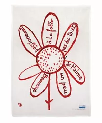 Buy LOUISE BOURGEOIS 'Virtues Théologales (Flower) Print On Linen Tea Towel NEW • 90£