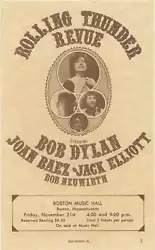 Buy Joan Baez Bob Dylan ORIGINAL FLYER FOR BOB DYLAN'S ROLLING THUNDER #161354 • 1,417.49£