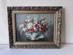Buy Repro Bouquet Glassed  Gold Edged Frame 40 X 50 Cm • 40£