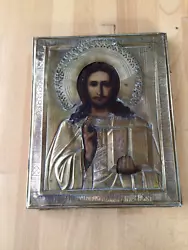 Buy 19thc Russian Icon  On Wood ,in Metal Casing  Unframed • 85£
