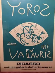 Buy Picasso YOROZ  EN VALLAVRIZ 1957  Anthea Galleria Dell' Arte Marzo  Poster • 4,331.22£