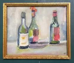 Buy Original Small Mid Century French Impressionist Still Life Watercolour Painting • 0.99£