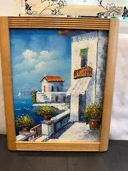 Buy Original Art. Oil Painting. Hand Made.Greek Island. Sea Scenery - Great Detail • 32.90£
