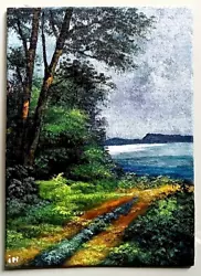 Buy ACEO Original Painting Art Card Landscape 100% Hand Painting Ooak IH • 12.54£