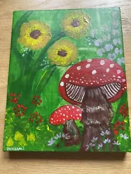 Buy Acrylic Painting On Canvas Toadstools Fantasy Fairy Forest  Art 8 X 10 Inches • 6.50£