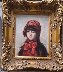 Buy Antique Portrait Of A Girl, After  Thomas Hovenden  (1840-1895) • 322£