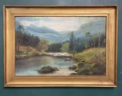 Buy Original Antique Victorian Scottish Impressionist Oil On Canvas Painting • 1.04£