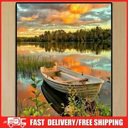 Buy Painting By Numbers Kit DIY Boat Grove Canvas Oil Art Picture Home Wall Decor • 6.96£