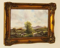 Buy GERRY MARJORAM (b.1936 ) Oil Painting Sheep In Wicklow Mountains, Irish Republic • 545£