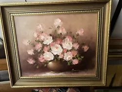 Buy Artist Beader Flowers In A Vase Oil Painting • 60£