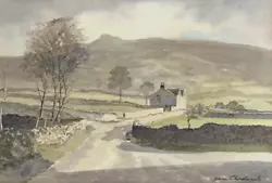 Buy Sam Chadwick - Watercolour Painting - Stormy Landscape. Yorkshire Dales. • 495£