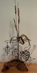 Buy Vintage Abstract Atomic Wire Fish Group Sculpture Mid Century Modern Seascape • 213.13£