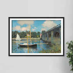 Buy Claude Monet - The Bridge At Argenteuil (1874) - Painting Poster Art Print Gift • 17.50£