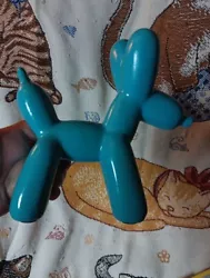 Buy Vintage Balloon Dog Art Sculpture Blue Aqua Teal Turquoise Fun Decor Decoration  • 35.13£