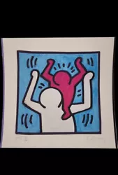 Buy FINE American Master - Keith Haring  - Silkscreen  Painted / Stamp / Signed • 505.19£