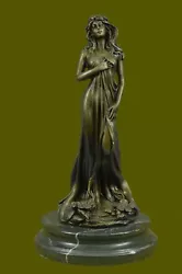 Buy Gaia Mother Nature Goddess Garden Statue Brown Patina Bronze Real Sculpture Sale • 286.92£