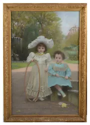Buy Alexander Mark Rossi  Little Sister And Brother In Their Palace Park , Pastel • 5,622.71£