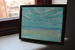 Buy Seascape Colourfull Painting On Canvas - Small Size - Unframed Rolled Canvas • 25£