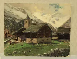 Buy Mario Fumia (1931 - 2013) Mountain Landscape S.T., Oil On Cardboard -Cod. 23069 • 320.77£