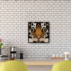Buy DIY Hand Painted Paint By Numbers Oil Canvas Pictures Brown Tiger Kit Room Decor • 5.27£