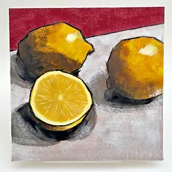Buy Still Life Impressionist Lemons Original Art Oil Painting A McLaren • 30£